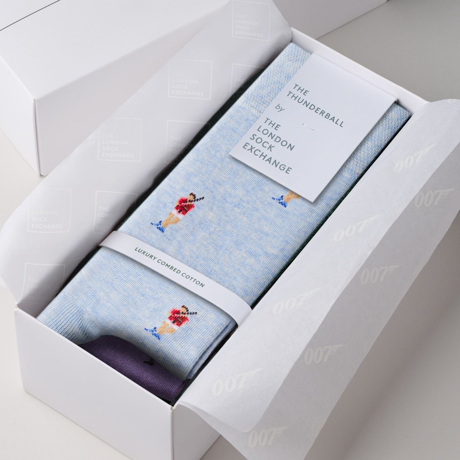James Bond Two Sock Gift Box - Thunderball Edition - By The London Sock Exchange