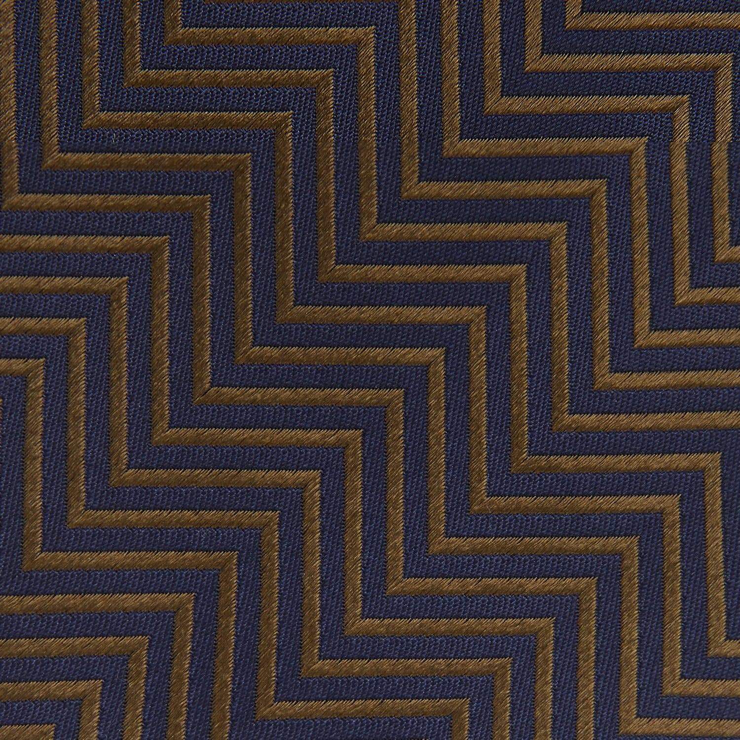James Bond Zig Zag Silk Tie - The World Is Not Enough Edition - By Turnbull & Asser