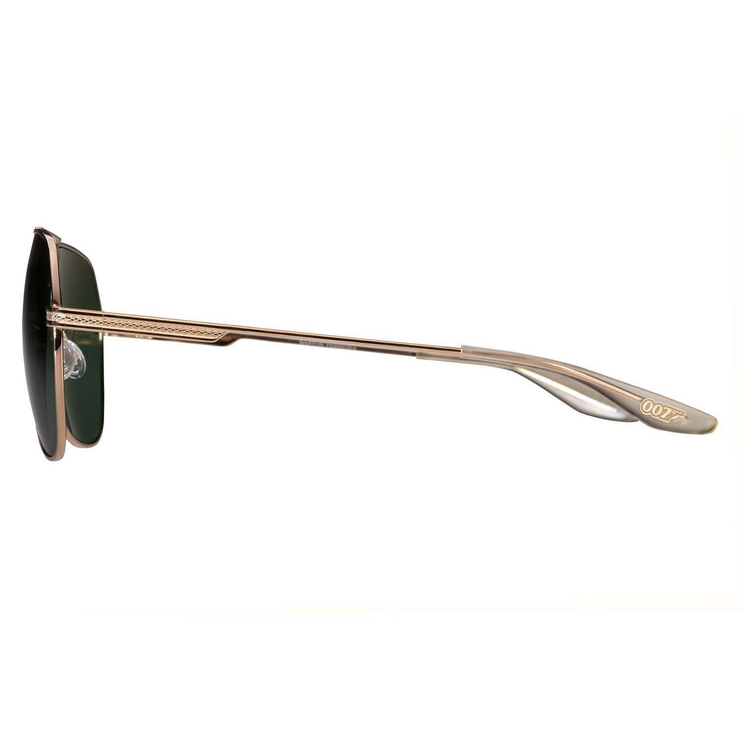 James Bond Avtak Sunglasses - Gold/Green - By Barton Perreira