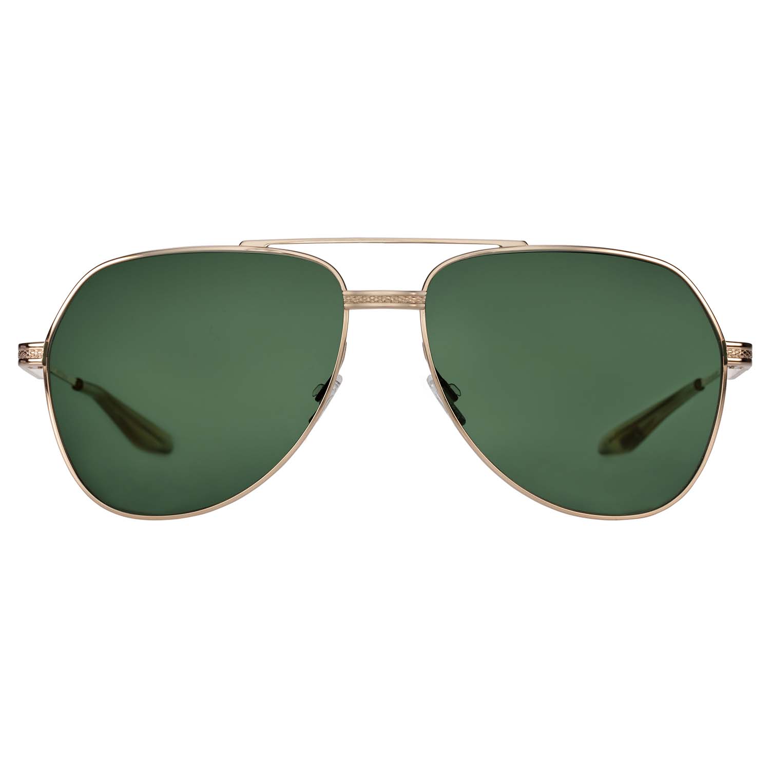 James Bond Avtak Sunglasses - Gold/Green - By Barton Perreira