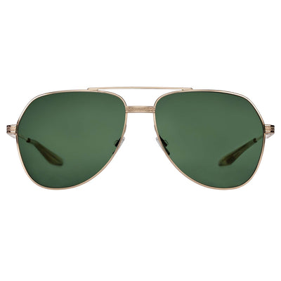James Bond Avtak Sunglasses - Gold/Green - By Barton Perreira
