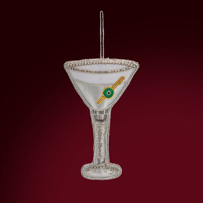 James Bond Martini Glass Tree Decoration