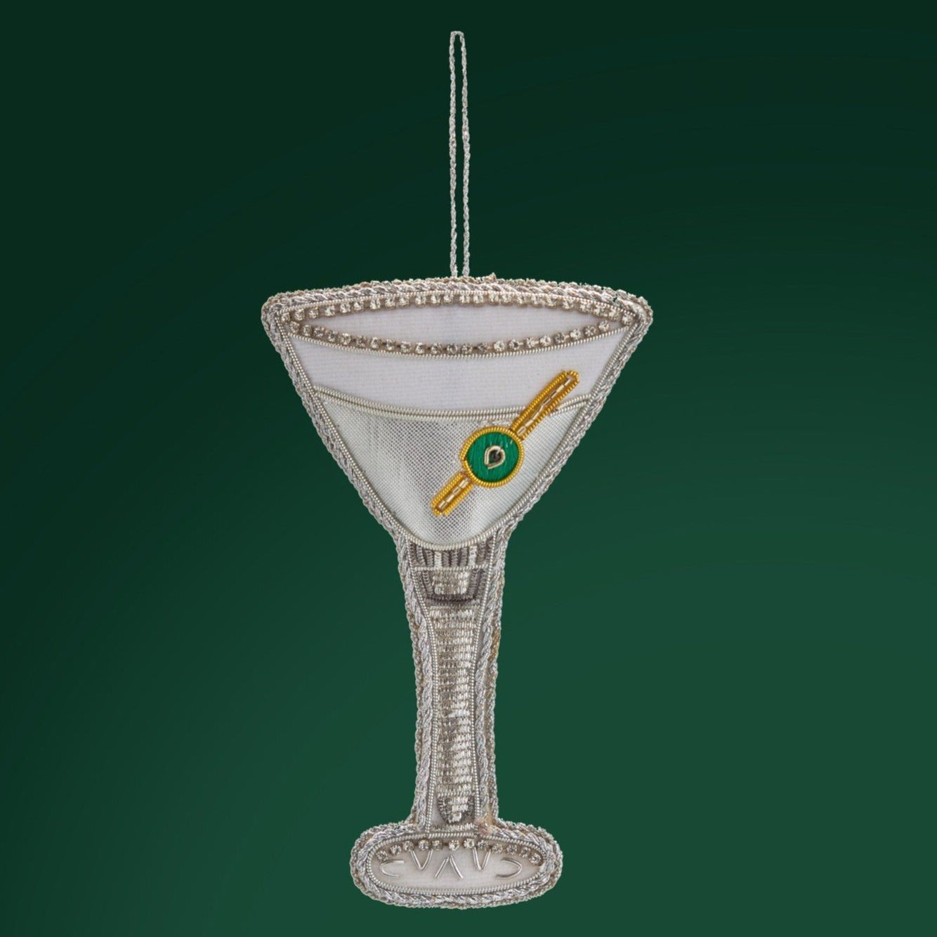 James Bond Martini Glass Tree Decoration