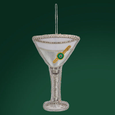 James Bond Martini Glass Tree Decoration