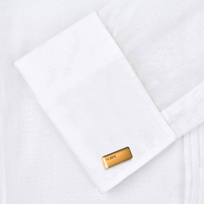 James Bond 18ct Gold Bullion Bar Cufflinks - Goldfinger Edition