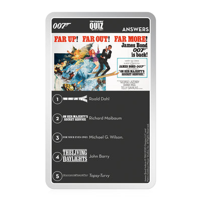 007 James Bond Top Trumps Quiz - No Time To Die Edition
