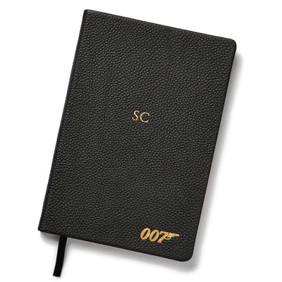 James Bond 007 Personalised Leather A5 Notebook (3 Colours)