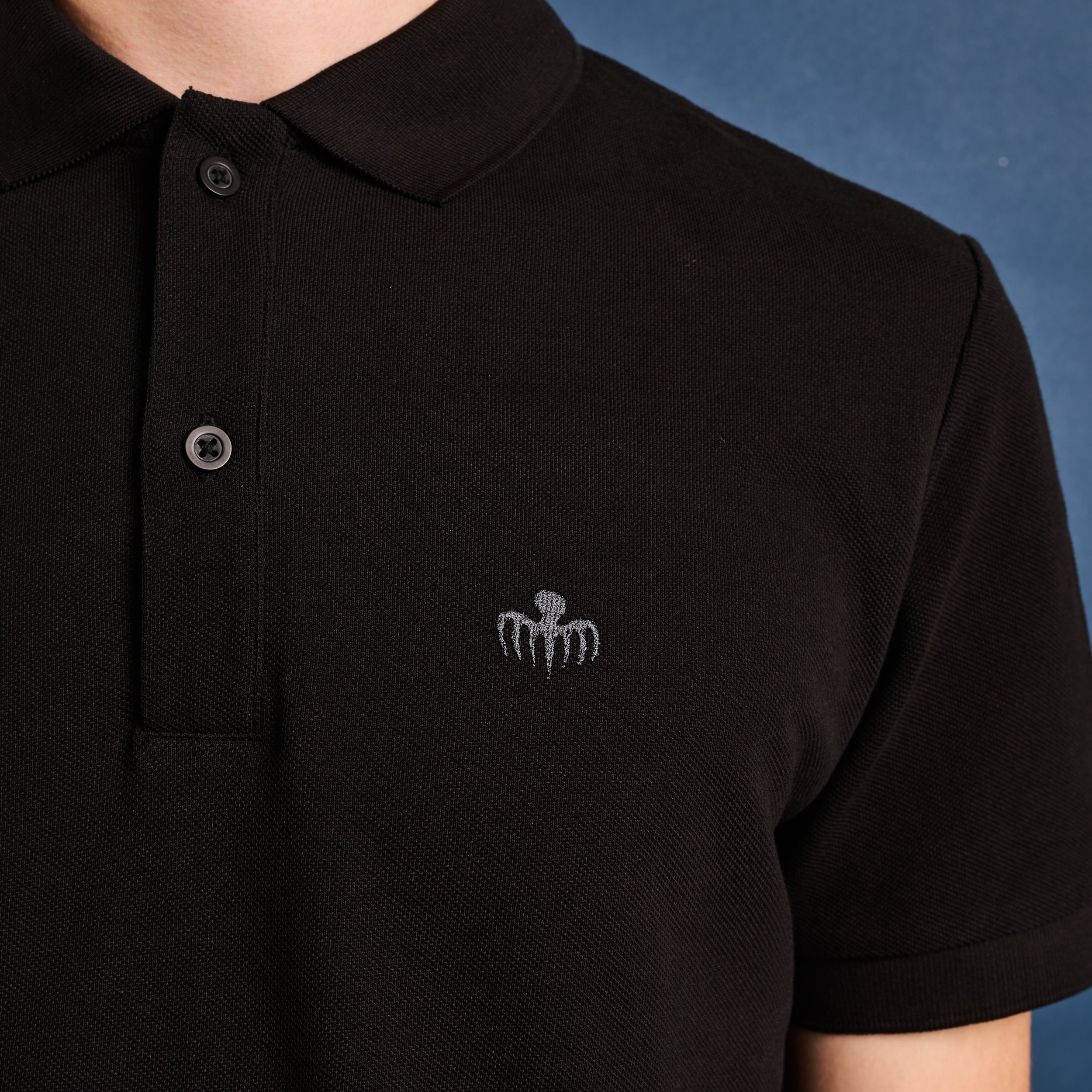James Bond SPECTRE Symbol Embroidered Cotton Polo Shirt