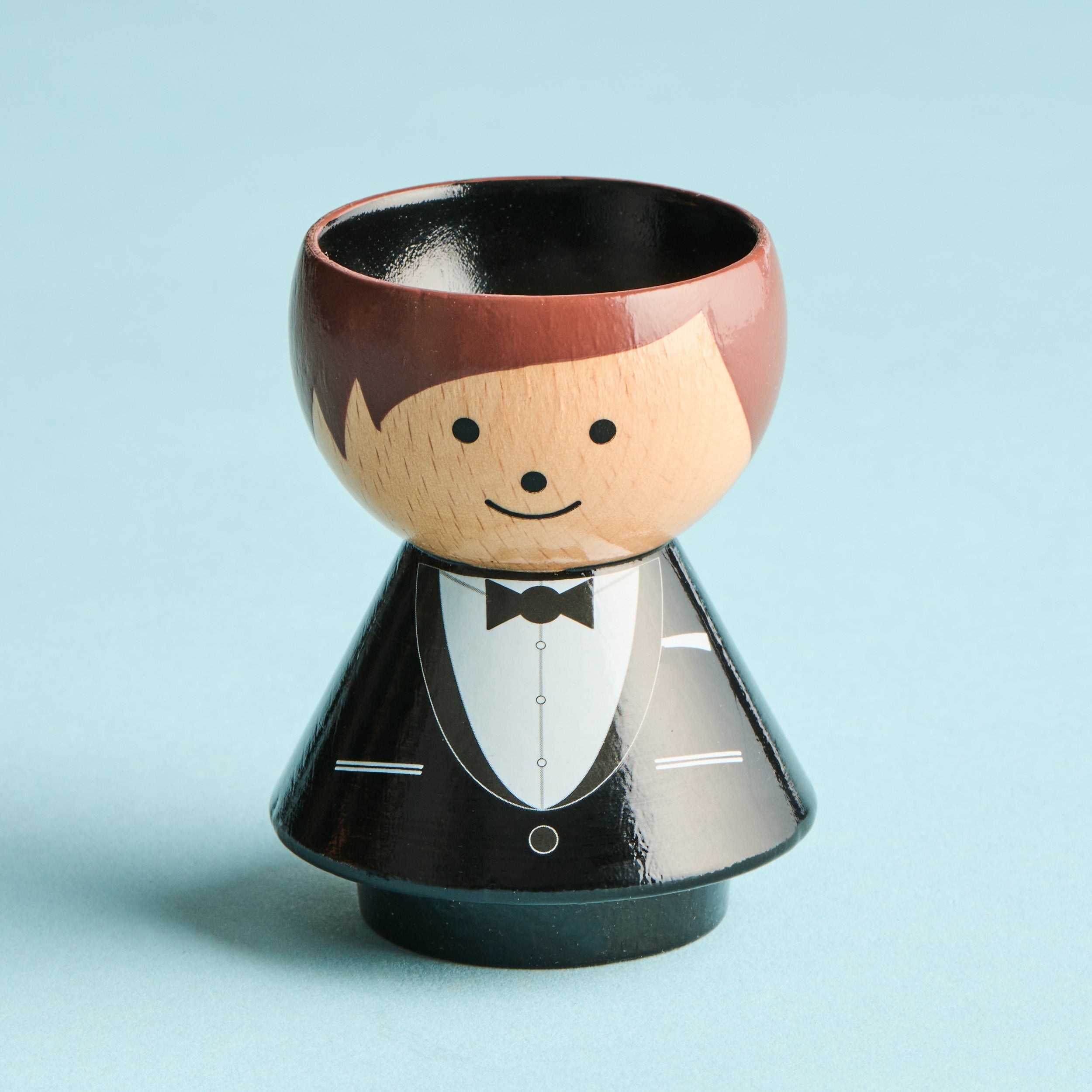 The James Egg Cup - Black Dinner Suit Edition