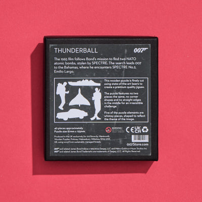 James Bond 40 Piece Wooden Micro Puzzle - Thunderball Edition (Outlet Item)