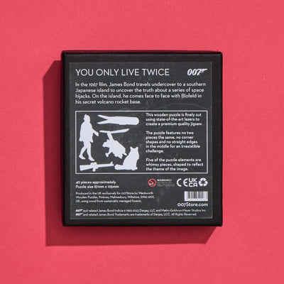 James Bond 40 Piece Wooden Micro Puzzle - You Only Live Twice Edition (Outlet Item)