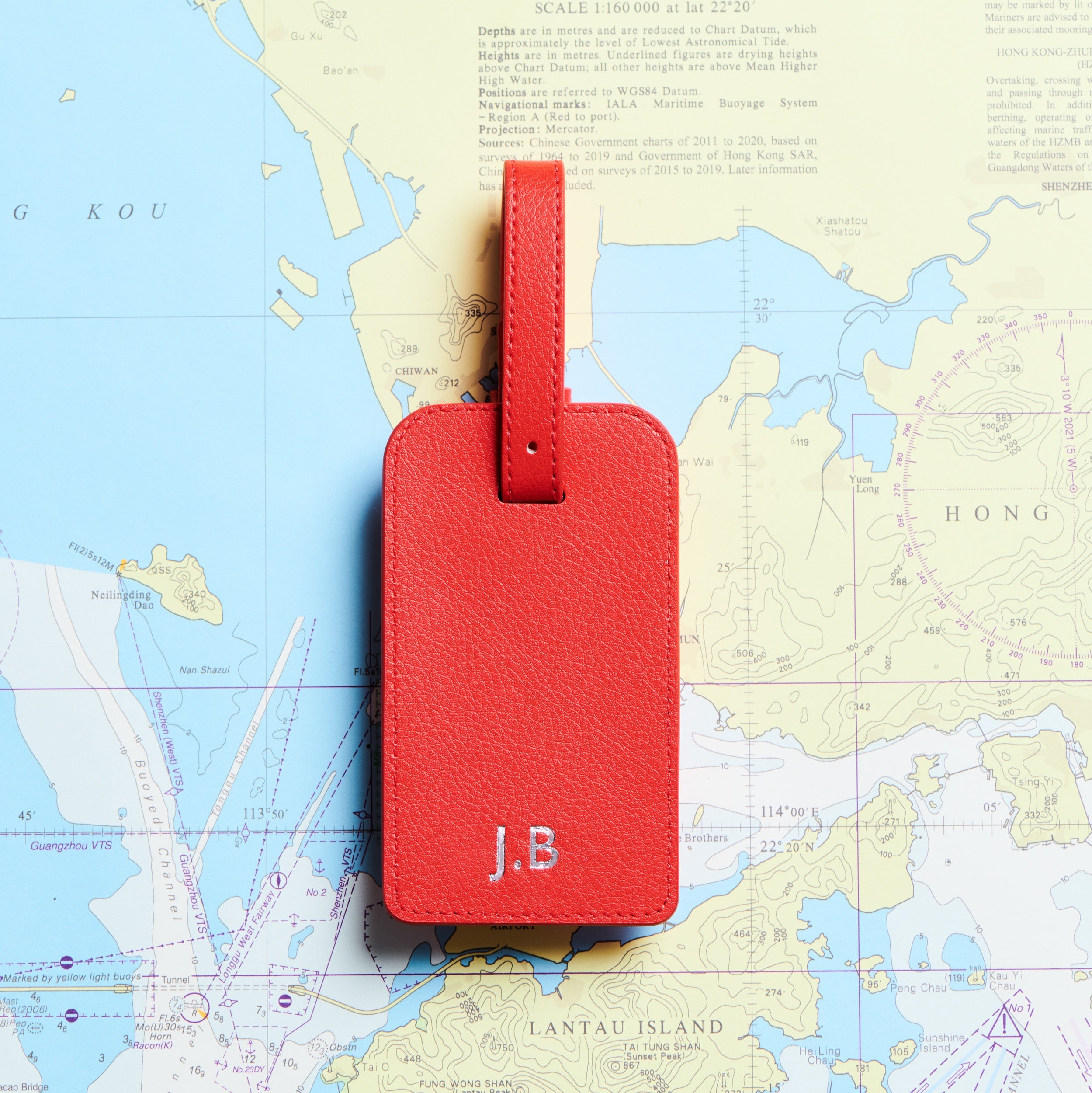 James Bond Personalised Leather Luggage Tag (3 Colours)