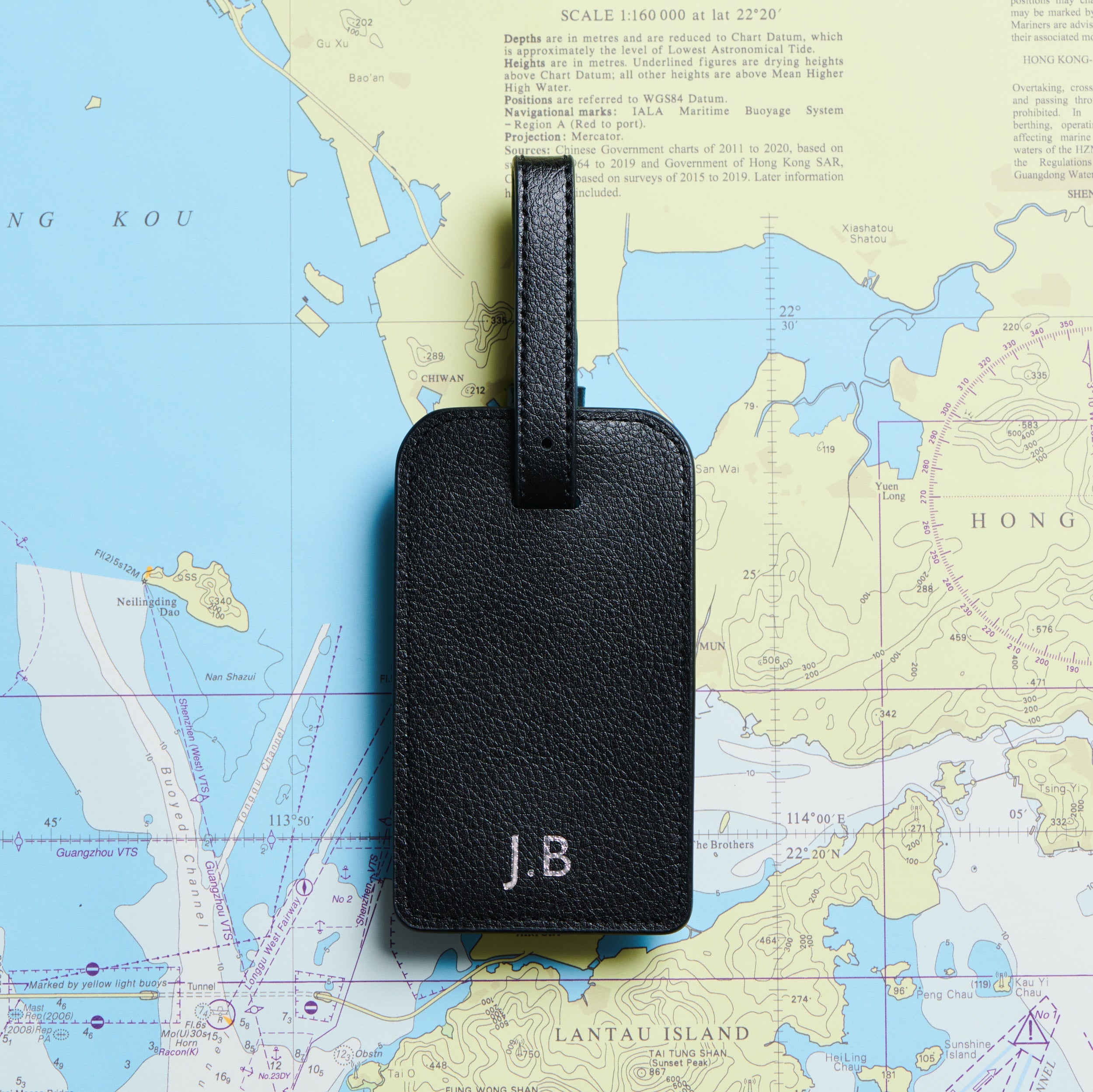 James Bond Personalised Leather Luggage Tag (3 Colours)