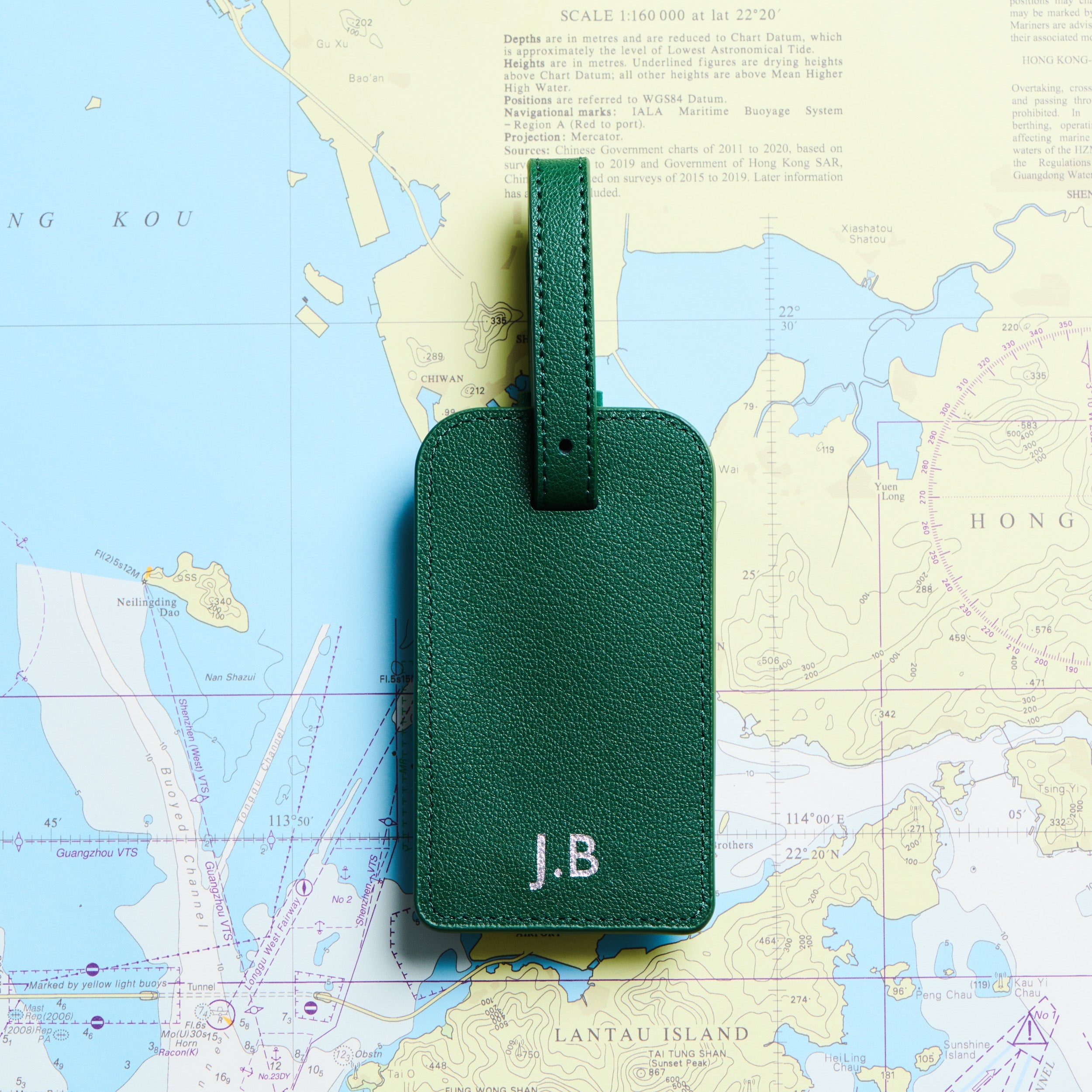 James Bond Personalised Leather Luggage Tag (3 Colours)