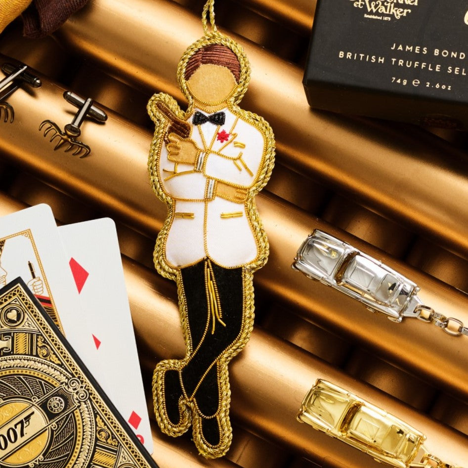 James Bond In White Dinner Jacket Tree Decoration