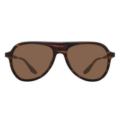 James Bond 007 Vedretta Sunglasses - Tamboura Tortoise / Antique Gold / Espresso Edition - By Barton Perreira (Pre-order)