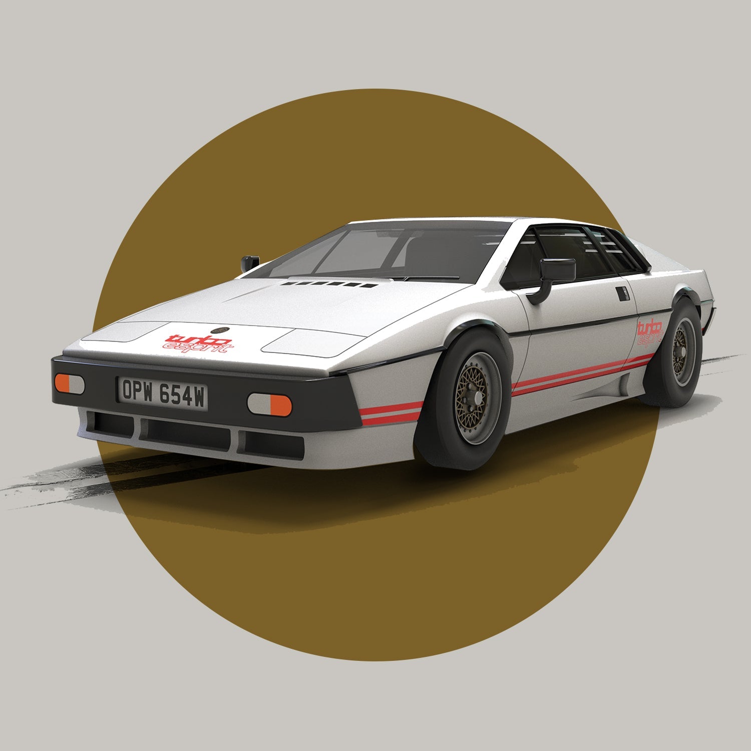 Scalextric James Bond White Lotus Esprit Turbo Slot Car - For Your Eyes Only Edition