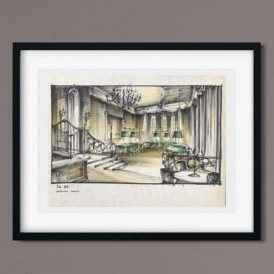 James Bond Ken Adam Casino Art Print - Dr. No Numbered Edition (Unframed)