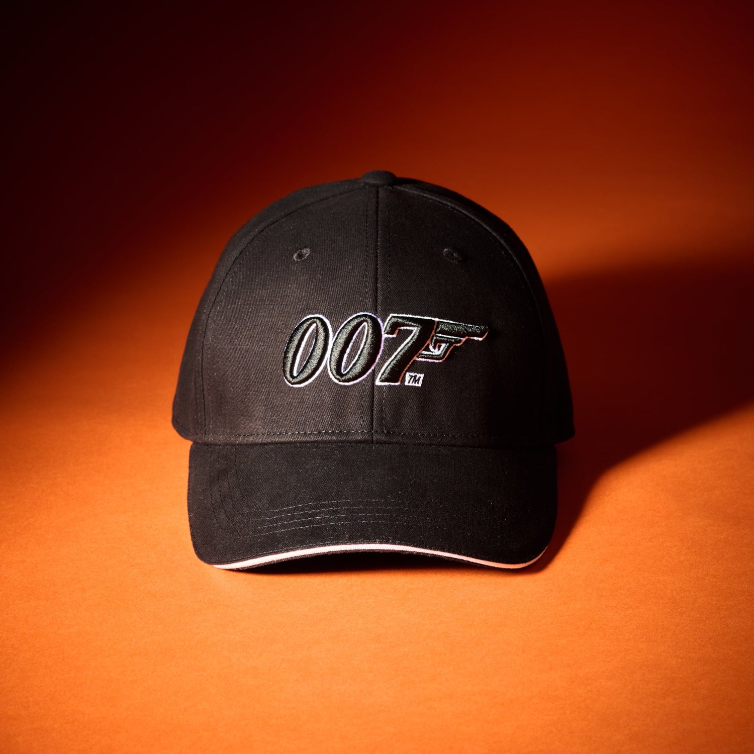 James Bond 007 Two-Tone Embroidered Baseball Cap - Black