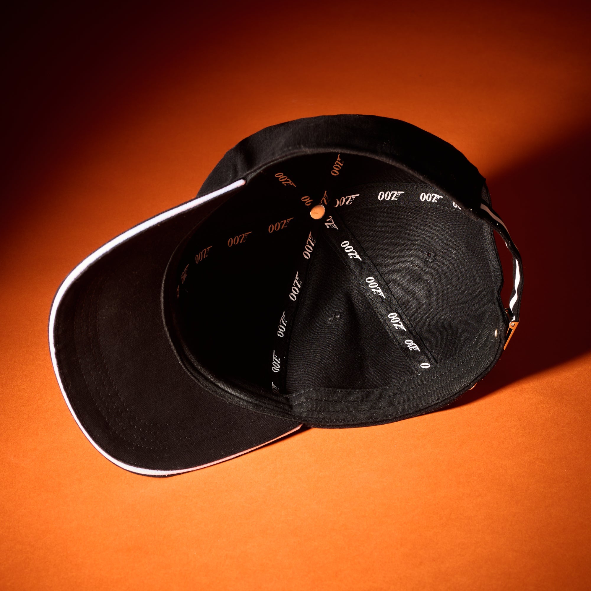 James Bond 007 Two-Tone Embroidered Baseball Cap - Black