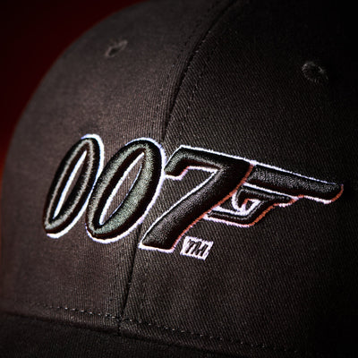 James Bond 007 Two-Tone Embroidered Baseball Cap - Black