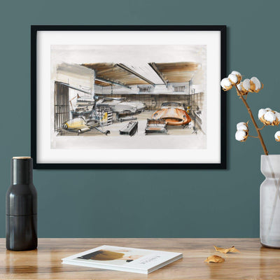 James Bond Ken Adam Q’s Workshop Art Print - You Only Live Twice Numbered Edition (Unframed)