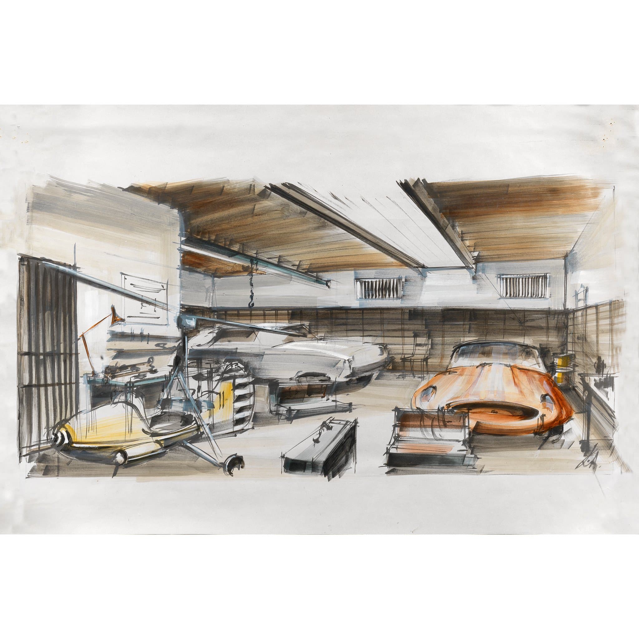 James Bond Ken Adam Q’s Workshop Art Print - You Only Live Twice Numbered Edition (Unframed)