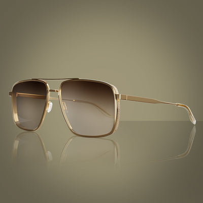 James Bond 007 Scaramanga - Gold / Gold Rush Sunglasses - By Barton Perreira (Pre-order)