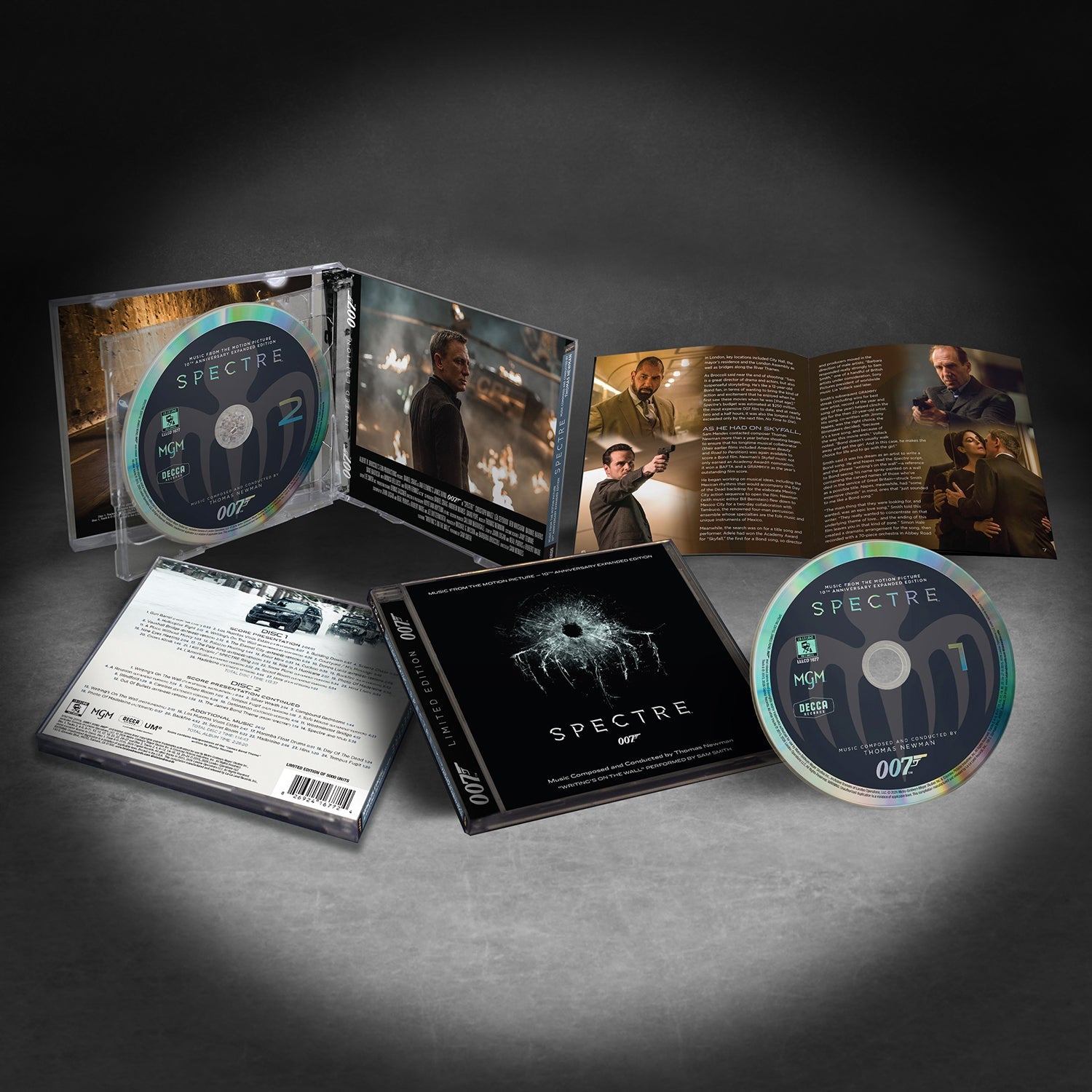 James Bond Spectre Soundtrack Double CD Set - 10th Anniversary Expanded Remastered Edition (Pre-order)