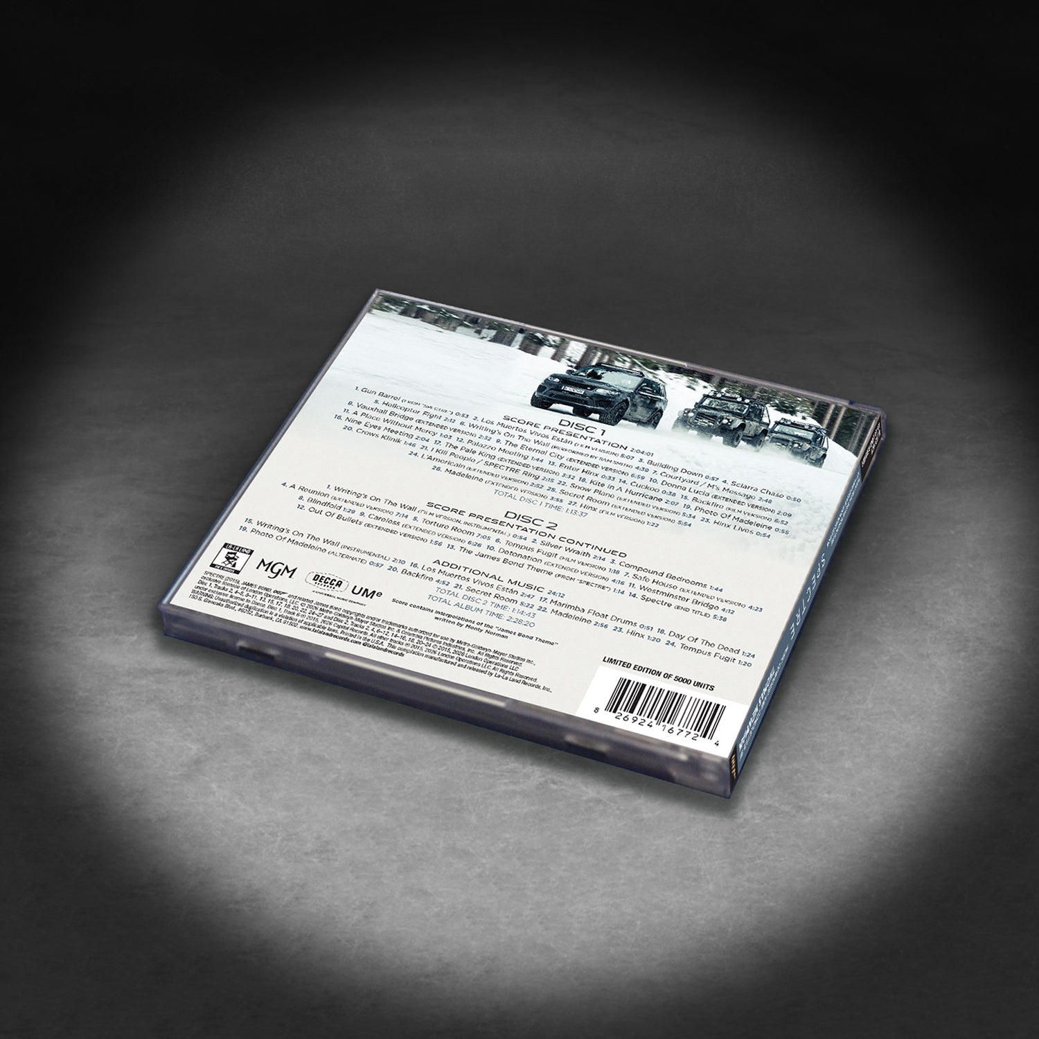James Bond Spectre Soundtrack Double CD Set - 10th Anniversary Expanded Remastered Edition (Pre-order)