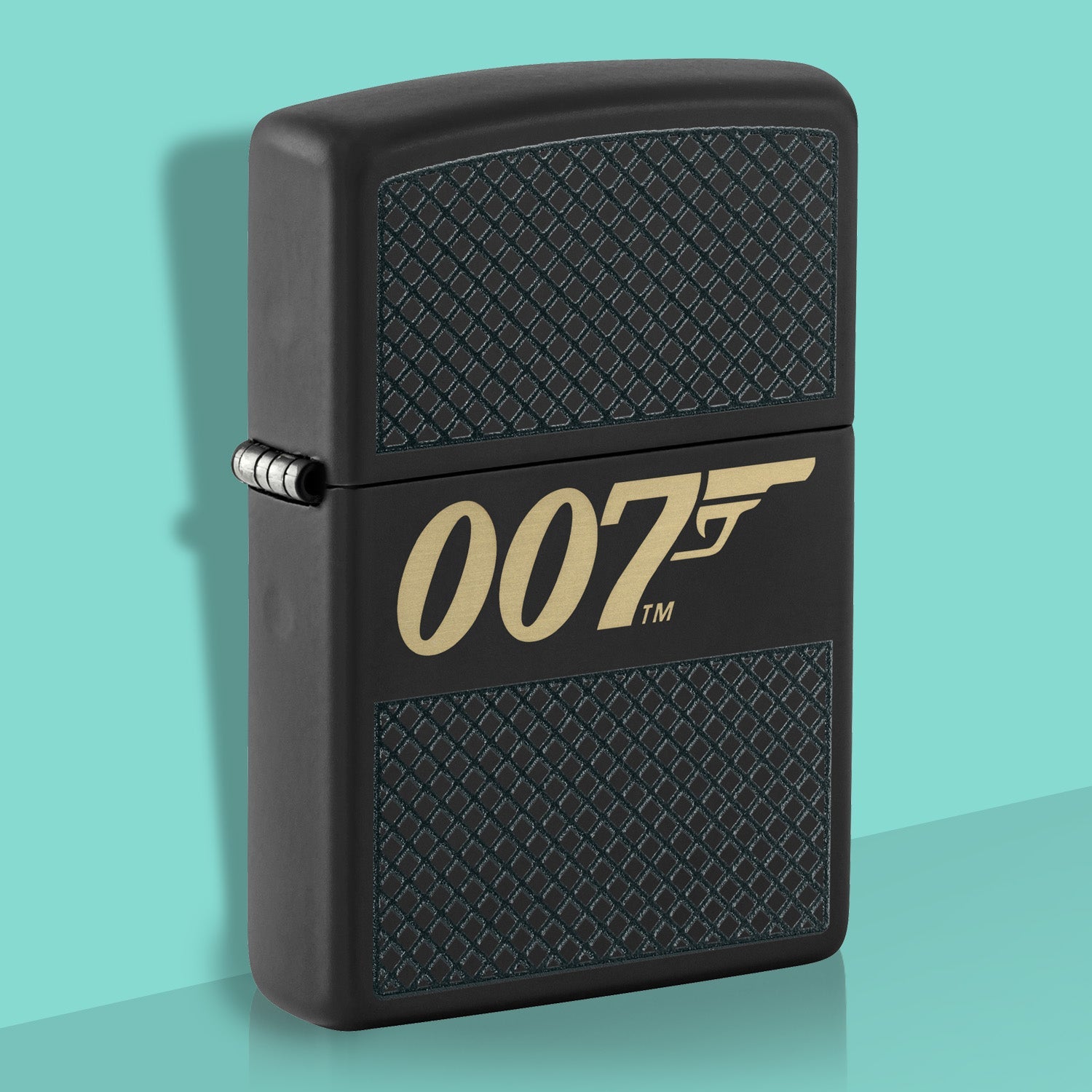 James Bond Zippo Lighter - Black Checkerboard Edition