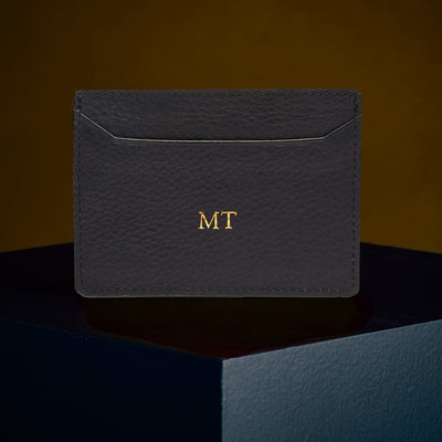 James Bond 007 Personalised Leather Card Holder (3 Colours)