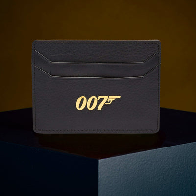 James Bond 007 Personalised Leather Card Holder (3 Colours)