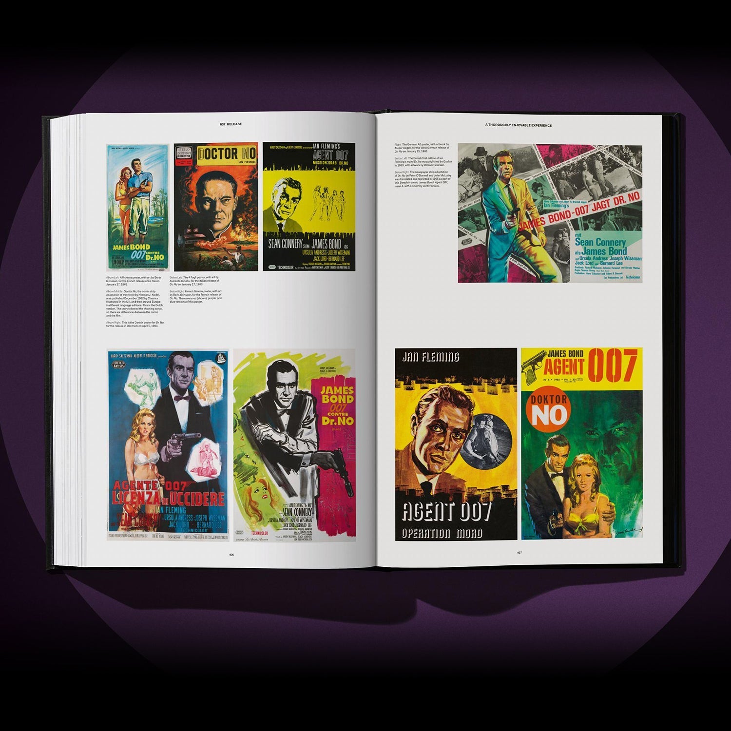 James Bond Dr. No Archive Book & Framed Art - Publicity Portrait Signed & Numbered Edition - By Taschen
