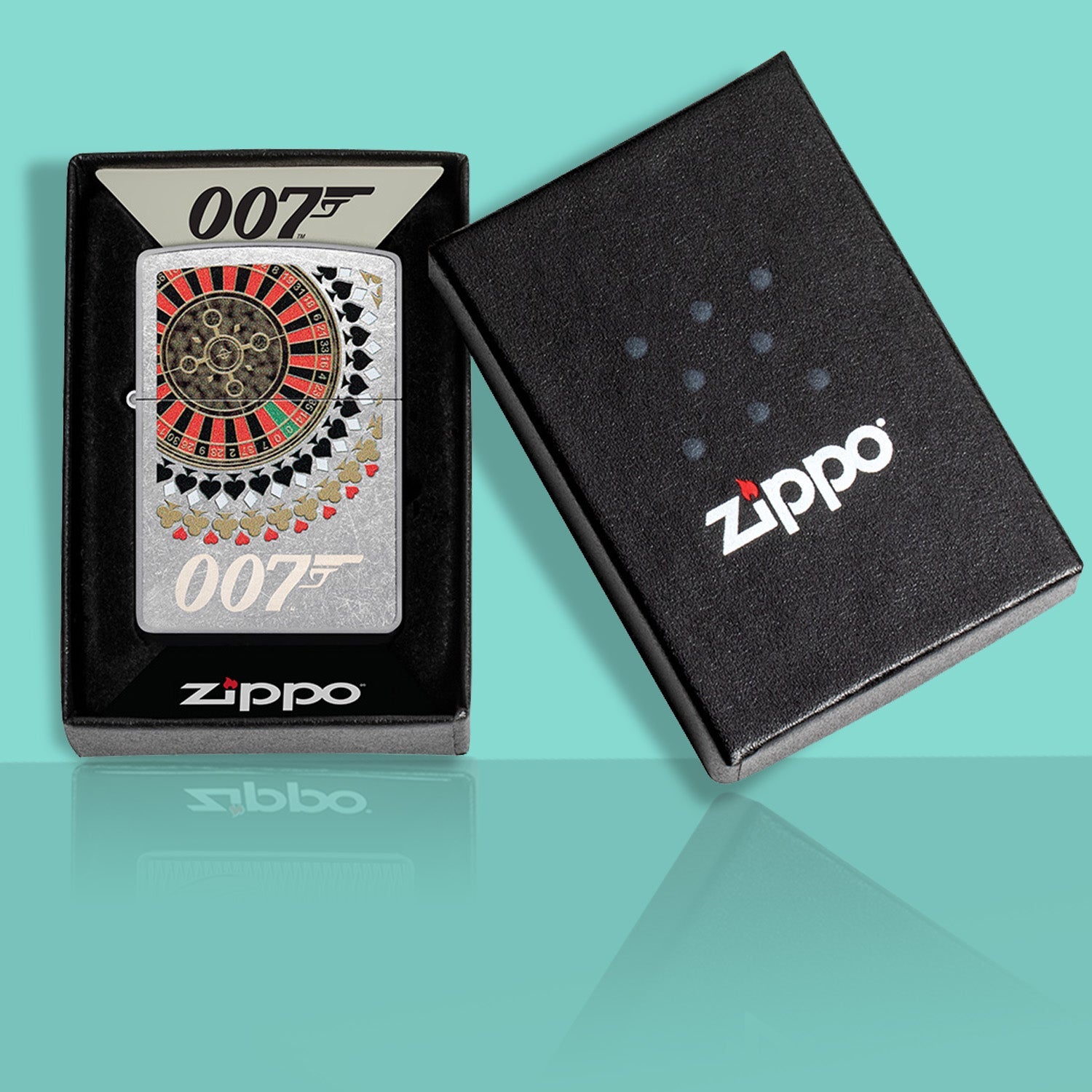 James Bond Zippo Lighter - Casino Royale Roulette Edition