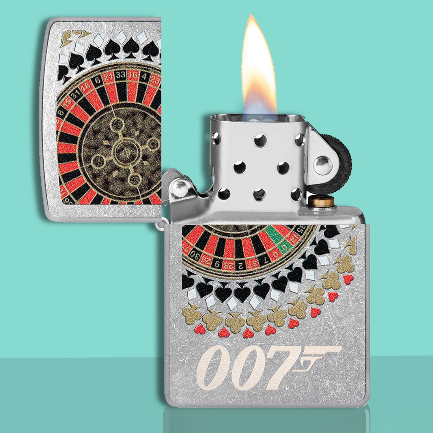 James Bond Zippo Lighter - Casino Royale Roulette Edition