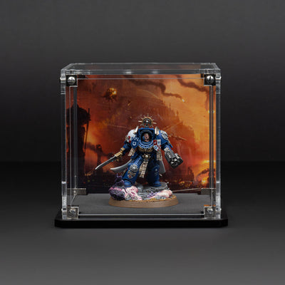 Display Case for Warhammer® Miniature with Endless War Background