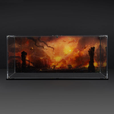 Display Case for Warhammer® Army with Endless War Background