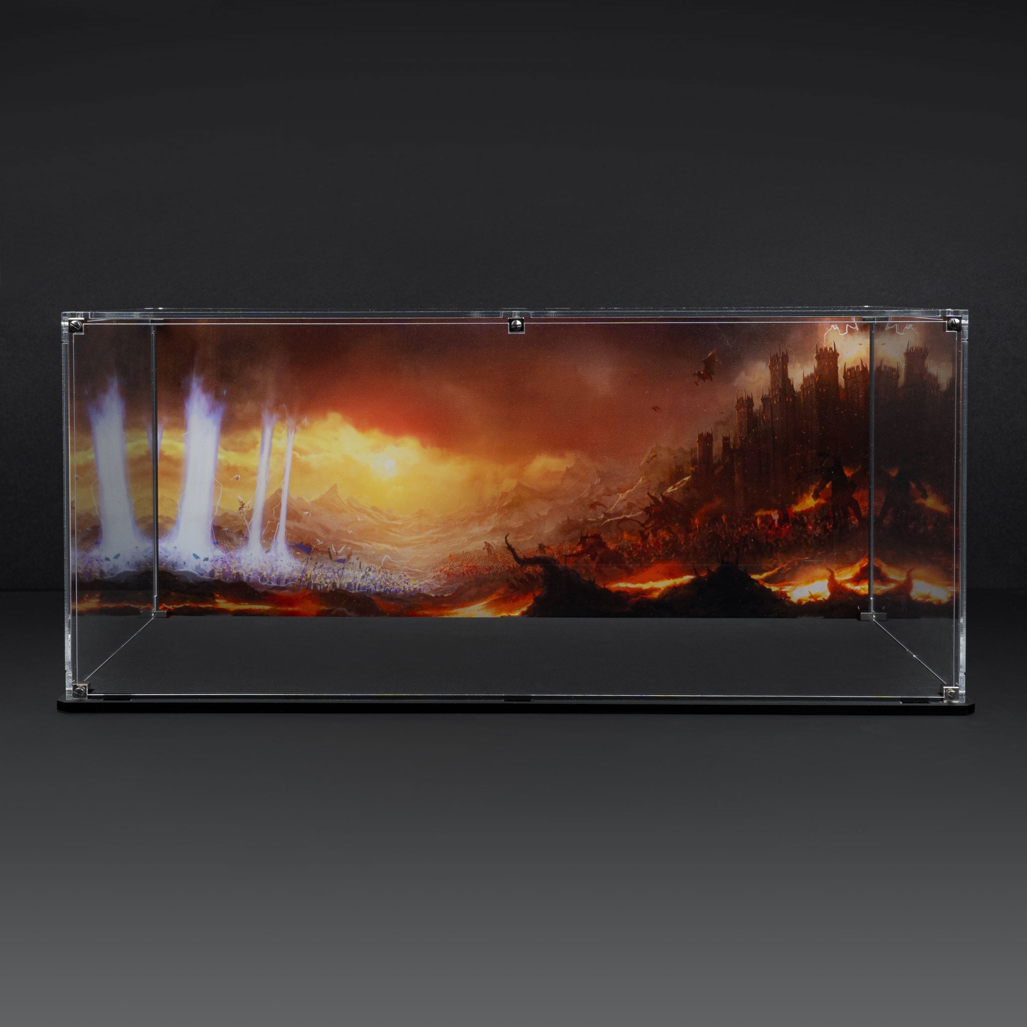 Display Case for Warhammer® Army with Eternal Conflict Background