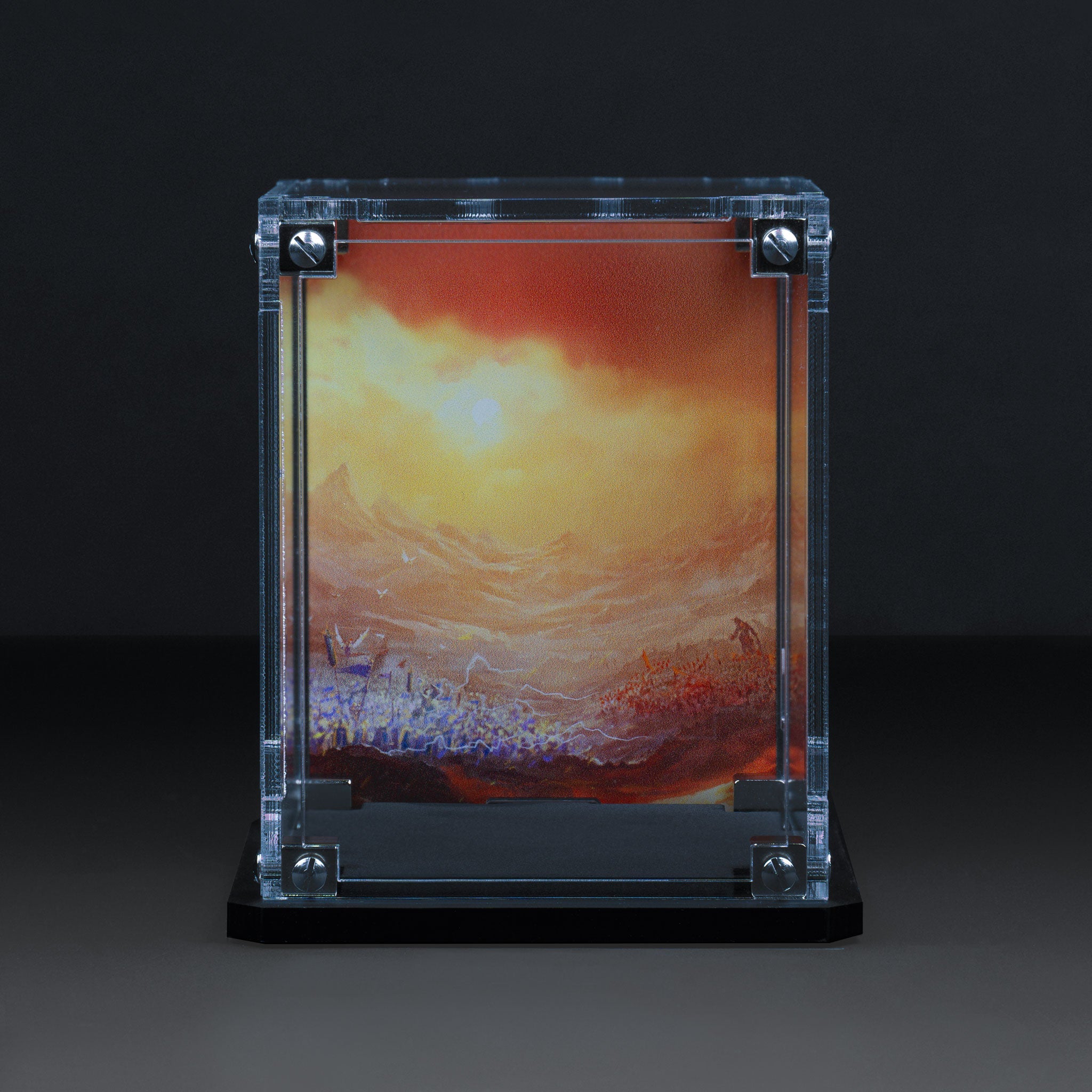 Display Case for Warhammer® Miniature with Eternal Conflict Background
