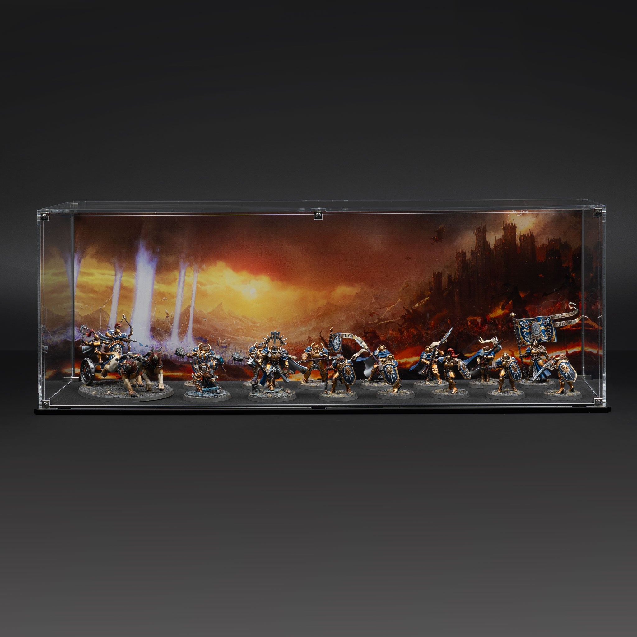 Display Case for Warhammer® Army with Eternal Conflict Background