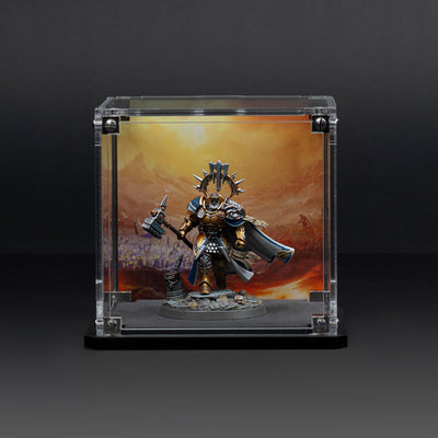 Display Case for Warhammer® Miniature with Eternal Conflict Background