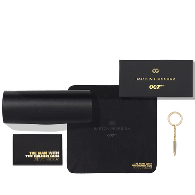 James Bond Scaramanga Sunglasses - Black Satin / Gold Edition - By Barton Perreira (Pre-order)