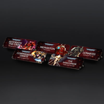Plaques for Warhammer® 40,000 Blood Angels Miniatures