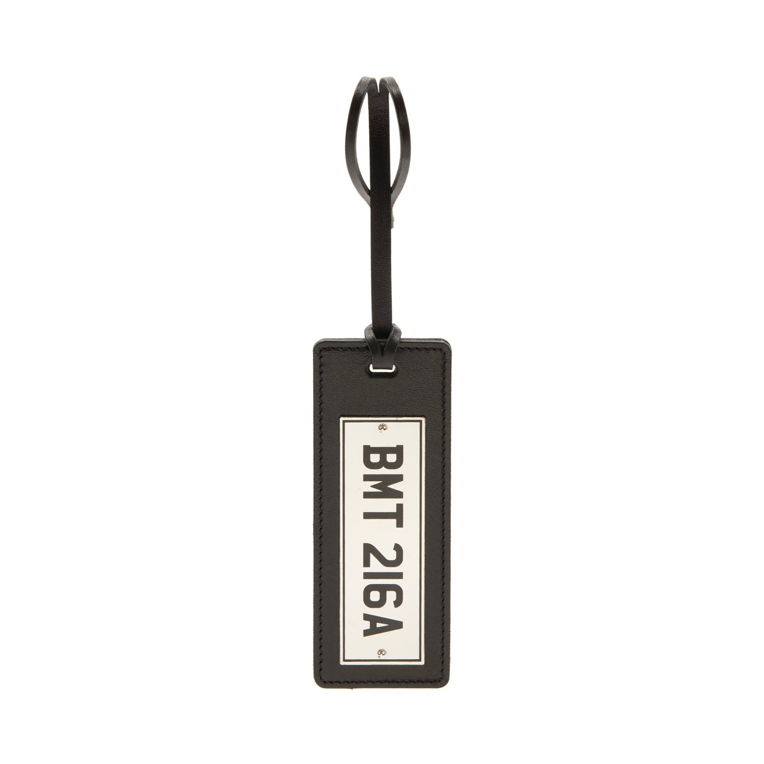 James Bond Leather UK Number Plate Bag Charm - Goldfinger Edition - By Globe-Trotter