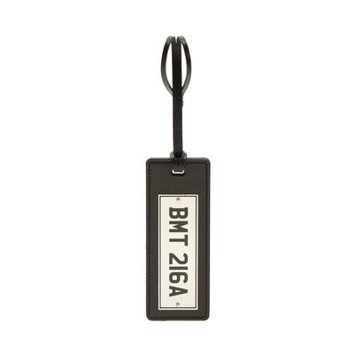James Bond Leather UK Number Plate Bag Charm - Goldfinger Edition - By Globe-Trotter