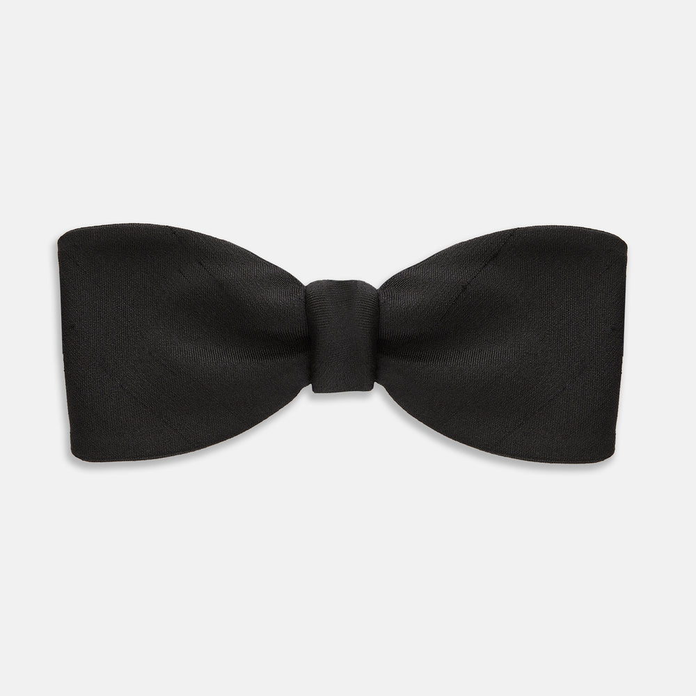 James Bond Black Silk Bow Tie - Casino Royale Edition - By Turnbull & Asser
