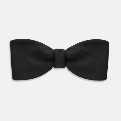 James Bond Black Silk Bow Tie - Casino Royale Edition - By Turnbull & Asser
