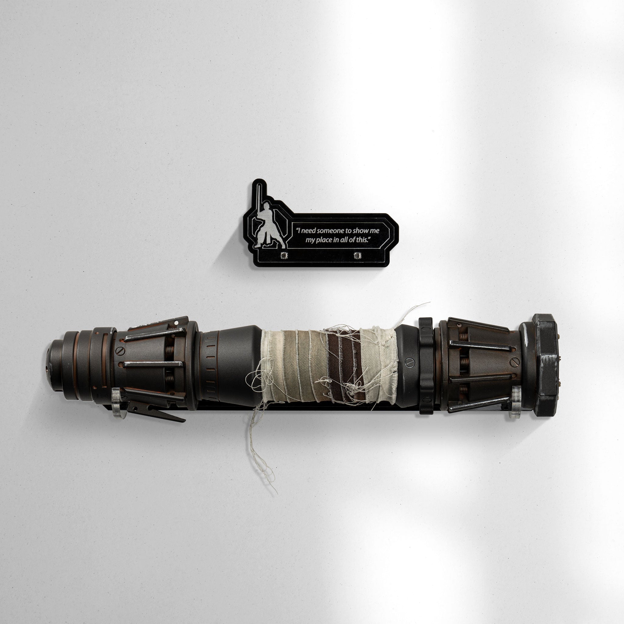 Wall Mounted Display Stand for Star Wars™ Black Series Rey Skywalker Lightsaber