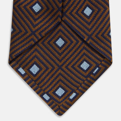 James Bond Squares Silk Tie - Tomorrow Never Dies Edition - By Turnbull & Asser